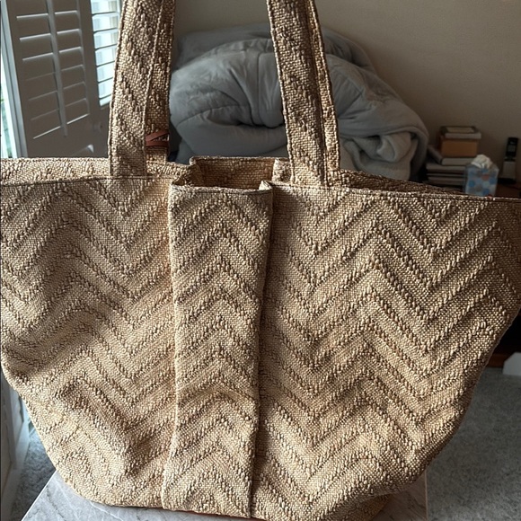HAREMLIQUE raffia beach/tote bag great condition - Picture 2 of 11